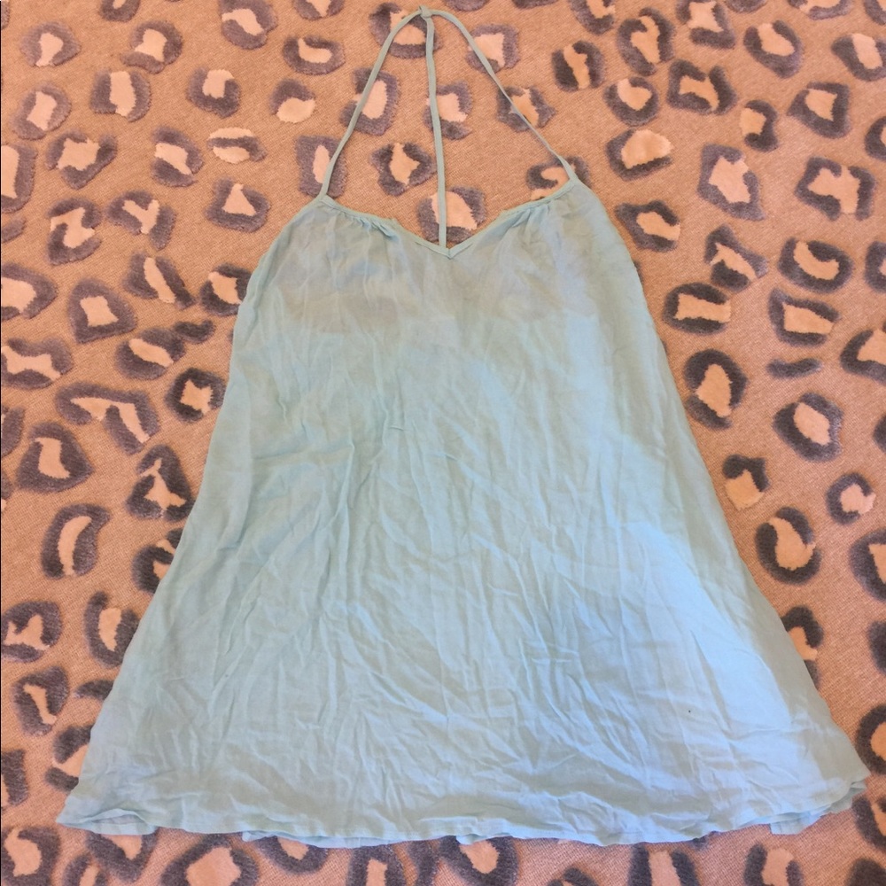 Blue, float, tank top